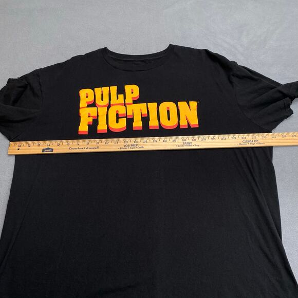 Pulp Fiction Movie Title Graphic T Shirt Mens 2XL Black Quentin Tarantino Film - Picture 6 of 7
